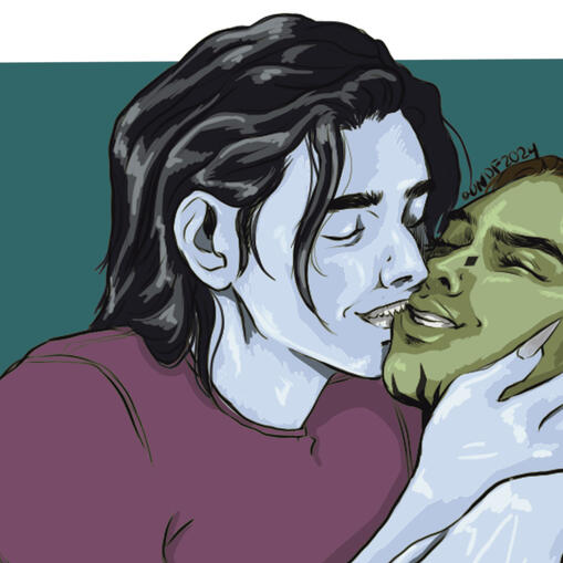 Cixxor Lygas. Sp:everini SC:gray A:38BBY, long sharp nails and teeth shoulder lenth black hair